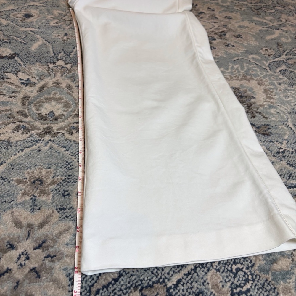 LOFT White Cropped Wide-Leg Trousers High Rise Size 6 EUC - Picture 9 of 10